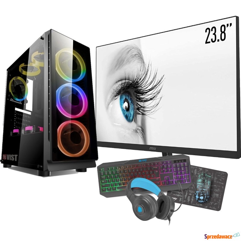 Komputer Vist RGB VR6, Ryzen 3 1200, 32 GB, GTX... - Komputery stacjonarne - Starogard Gdański