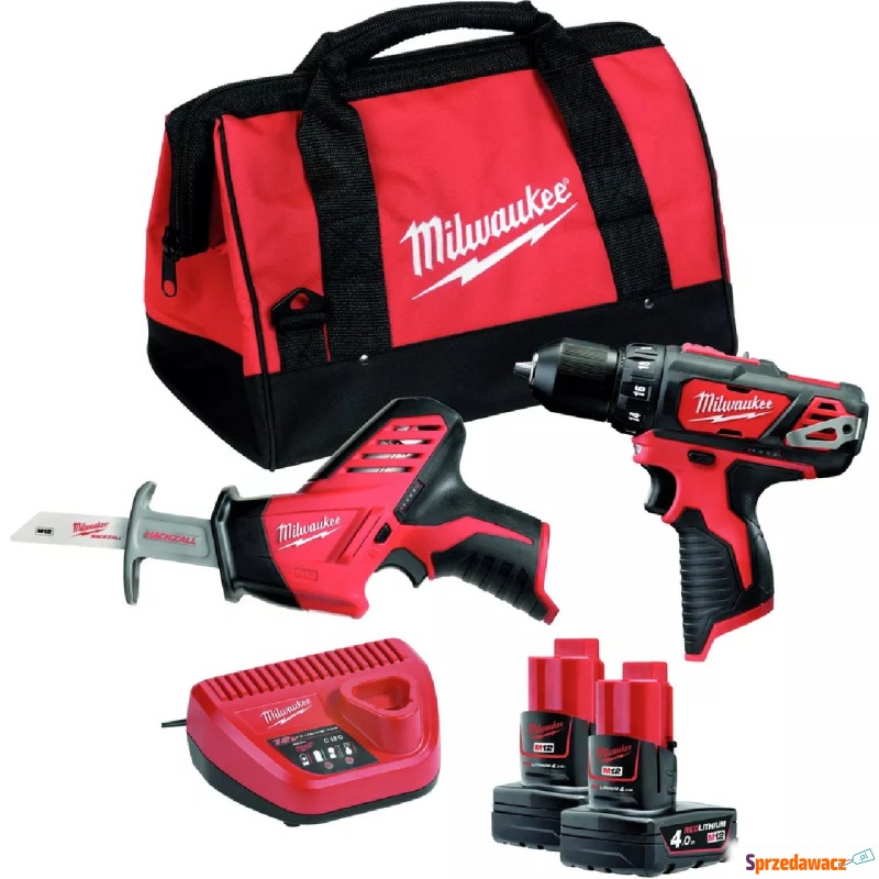 Zestaw combo Milwaukee M12 BPP2C Powerpack (+... - Wiertarki, młotowiertarki - Białystok