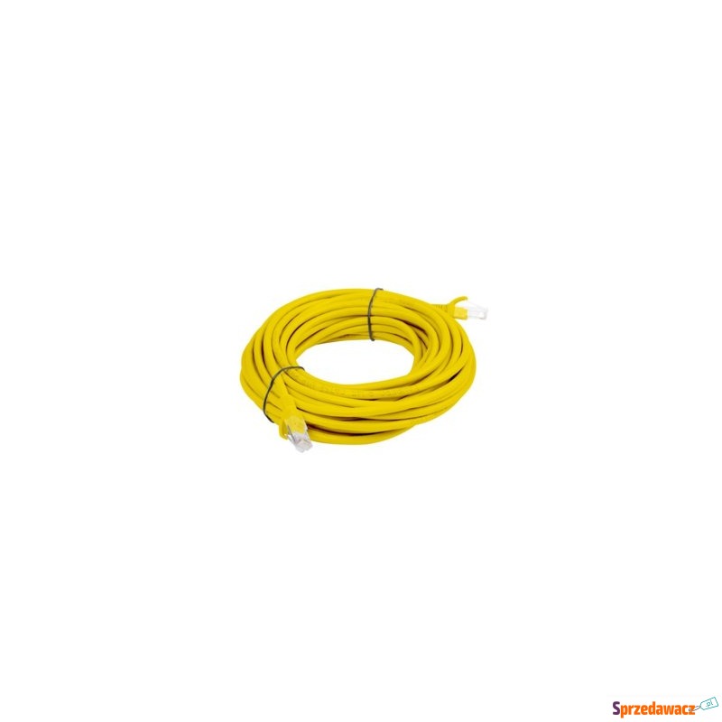 Patch cord Lanberg UTP kat.5e 10m żółty - Kable pozostałe - Jelenia Góra