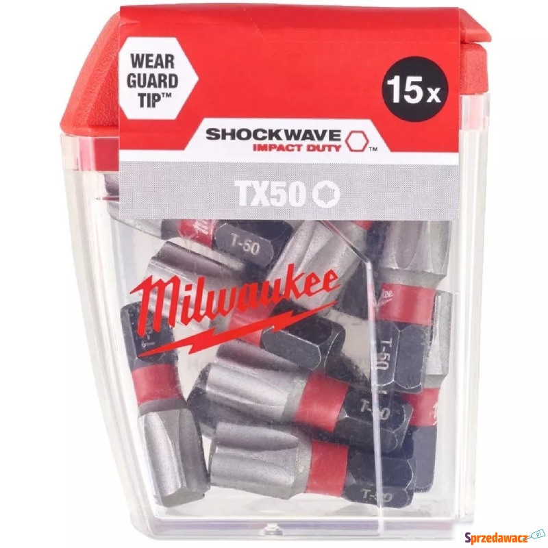 Zestaw bitów Milwaukee Shockwave CD IR TX50 (15... - Akcesoria do elektro... - Elbląg