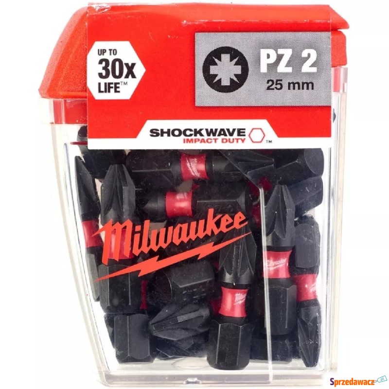 Zestaw bitów Milwaukee Shockwave CD PZ2 (25 sztuk) - Akcesoria do elektro... - Szczecin