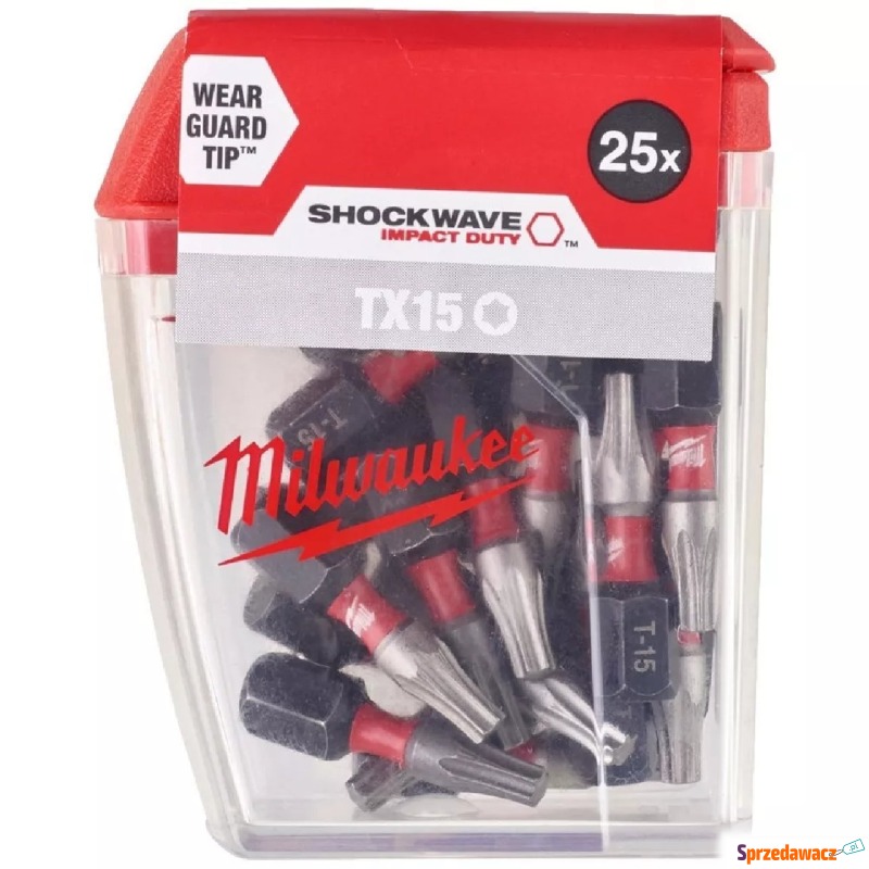 Zestaw bitów Milwaukee Shockwave CD Tic Tac TX15... - Akcesoria do elektro... - Siedlce