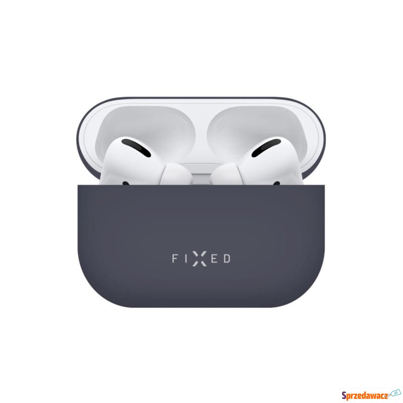 Etui Fixed Silky do Apple AirPods Pro 2, granatowe - Akcesoria i części - Jabłowo