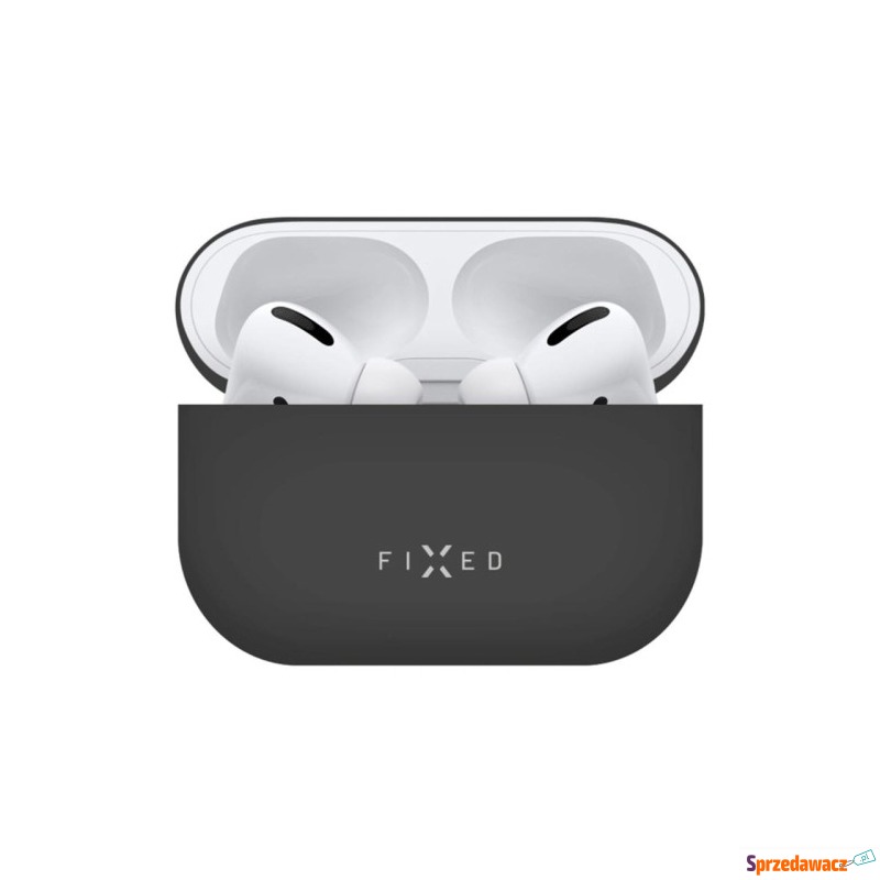 Etui Fixed Silky do Apple AirPods Pro 2, czarne - Akcesoria i części - Legnica