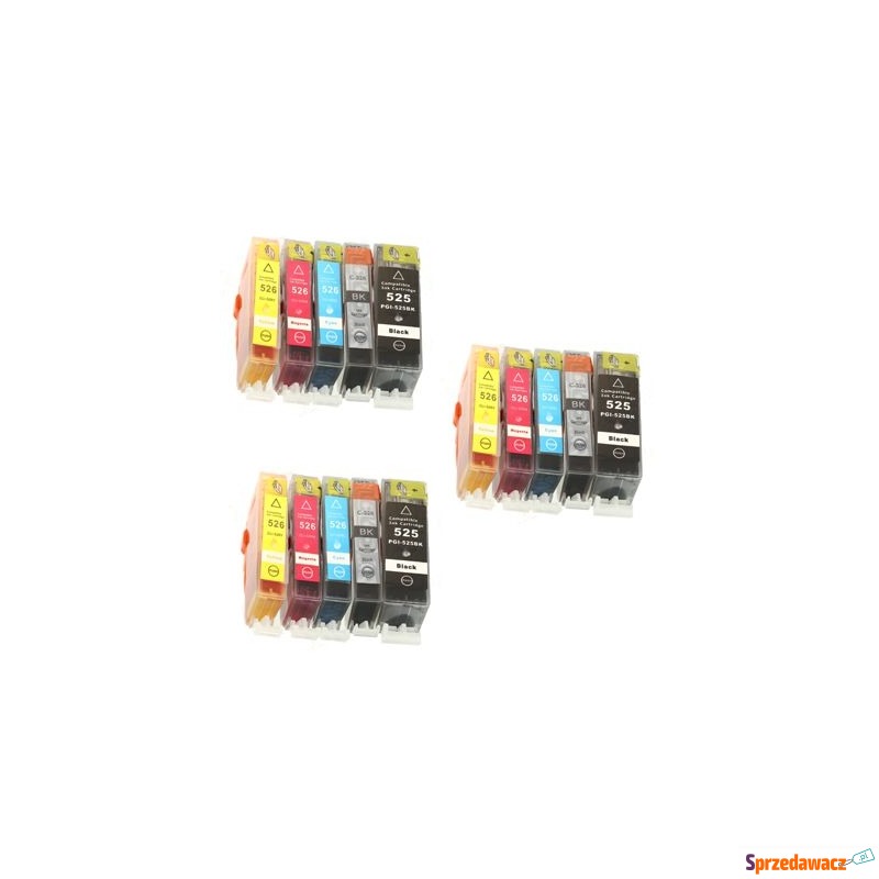 3x Tusze Zamienniki PGI-525 BK...