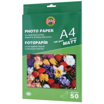 Papier photo A4 50 kartek 120g matowy Koh-i-noor