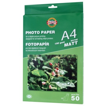 Papier photo A4 50 kartek 190g matowy Koh-i-noor