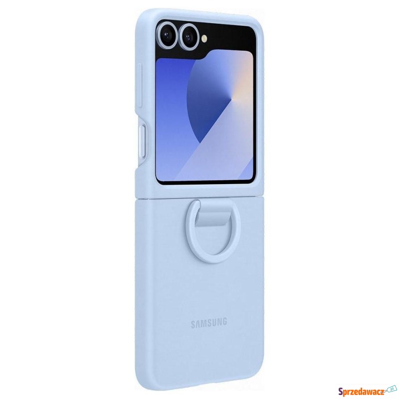 Samsung Silicone Case with Ring Z Flip 6 niebieski - Etui na telefon - Płock