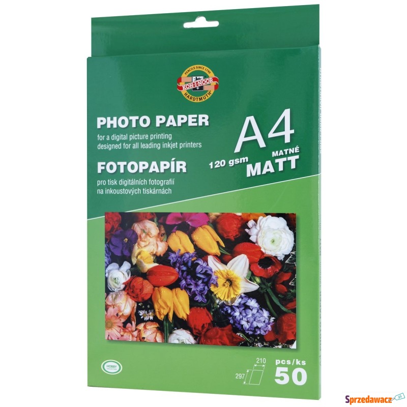 Papier photo A4 50 kartek 120g matowy Koh-i-noor - Papiery specjalistyczne - Dąbrowa Górnicza