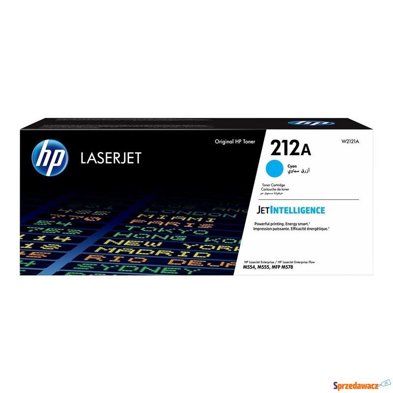 Oryginalny toner HP 212A błękitny (W2121A) - Tusze, tonery - Szczecin