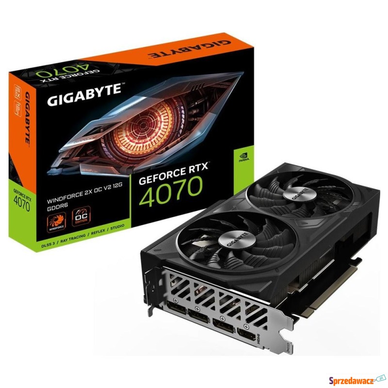 Gigabyte GeForce RTX 4070 WINDFORCE 2 OCV2 12GB... - Karty graficzne - Rypin