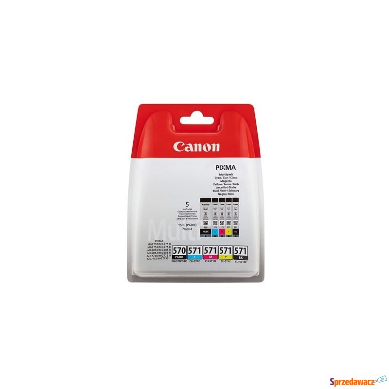 Tusze Oryginalne Canon PGI-570/CLI-571 CMYK (... - Tusze, tonery - Warszawa