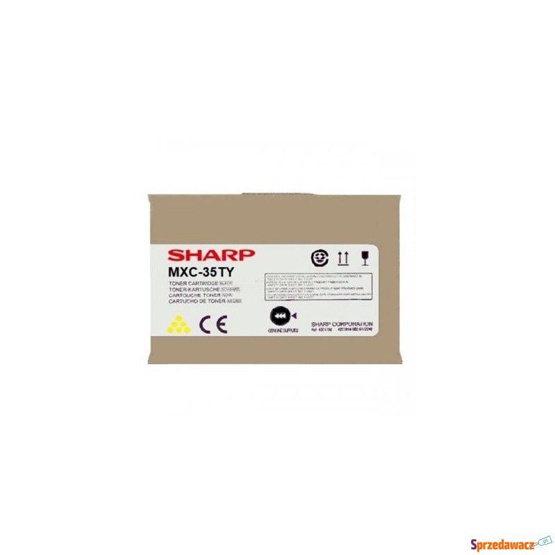 Toner Oryginalny Sharp MX-C35TY (MXC35TY) (Żó... - Tusze, tonery - Legnica