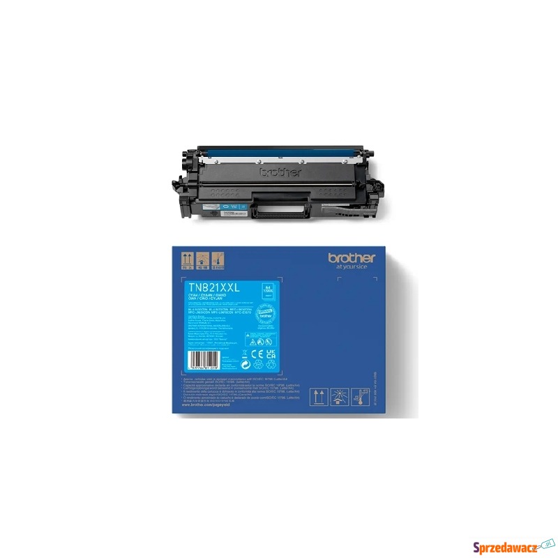 Toner Oryginalny Brother TN-821XXLC (TN821XXLC)... - Tusze, tonery - Wrocław