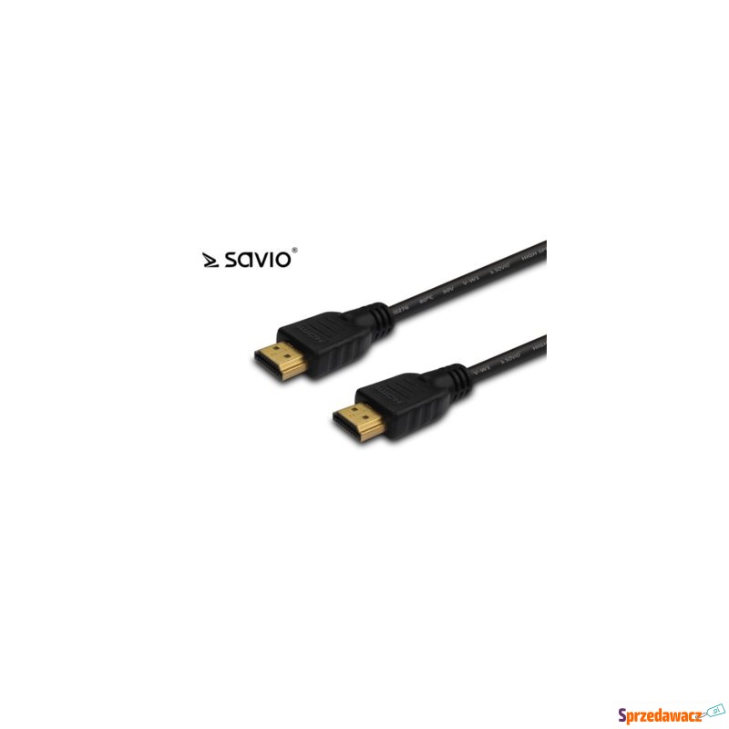 Kabel HDMI CL-38 SAVIO 15m, czarny, złote koń... - Kable video - Chorzów