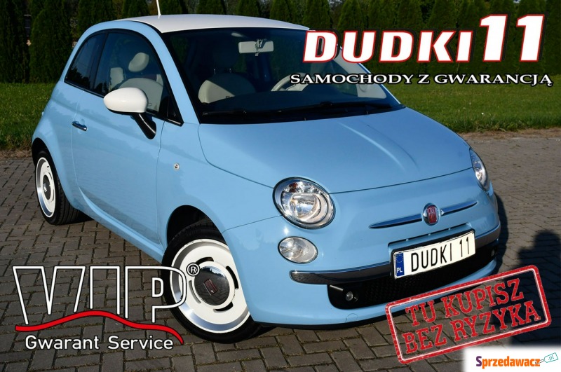 Fiat 500 - 1,2Benz DUDKI11 Skóry,Klimatyzacja... - Samochody osobowe - Kutno