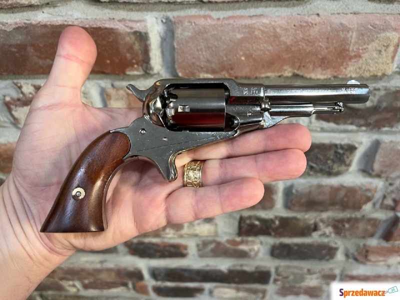 Rewolwer Remington 1863 Pocket Brass Nickel .31... - Broń - Tarnowskie Góry