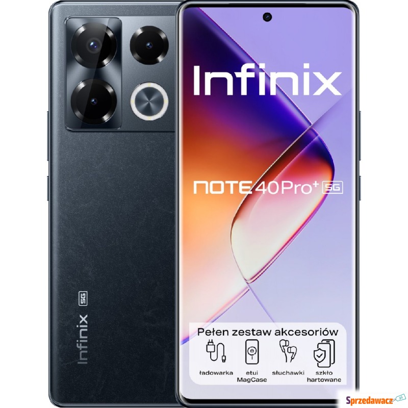 Infinix NOTE 40 PRO+ 5G 12/256GB Obsidian Black - Telefony komórkowe - Dzierżoniów