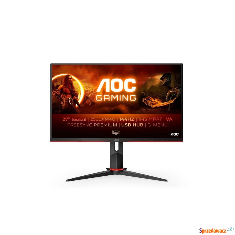 MONITOR AOC LED 27" Q27G2U/BK - Monitory LCD i LED - Kędzierzyn-Koźle