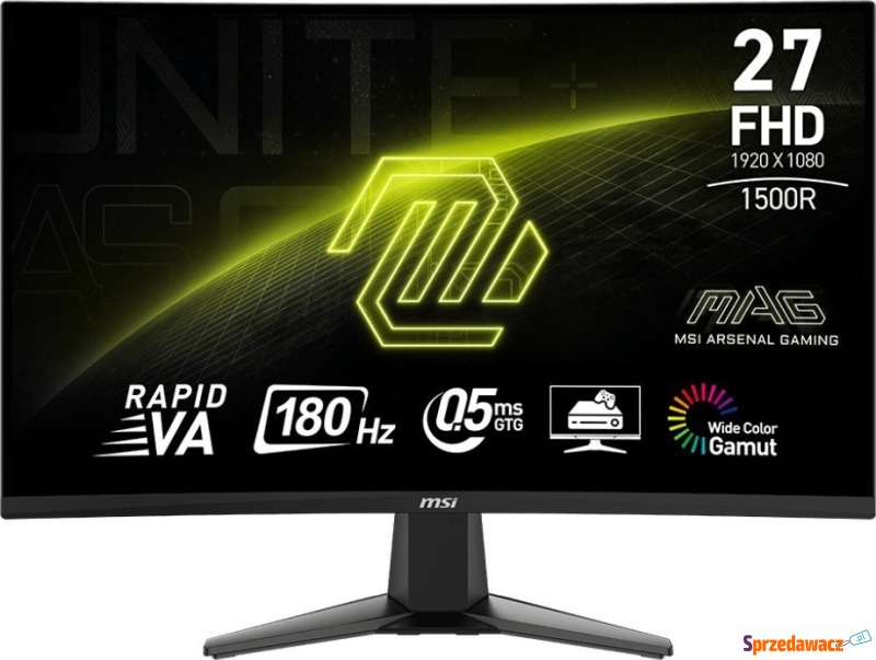 MSI MAG 27C6F - 27'' | VA | Full HD | 0,5ms |... - Monitory LCD i LED - Skierniewice