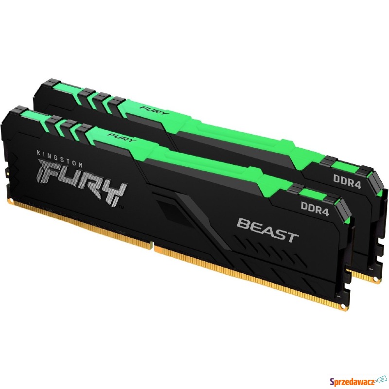 Kingston Fury Beast RGB 16GB [2x8GB 3200MHz DDR4... - Pamieć RAM - Elbląg