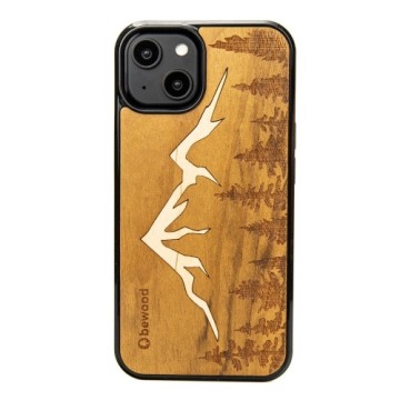 Drewniane etui Bewood do iPhone 15, Góry Imbuia