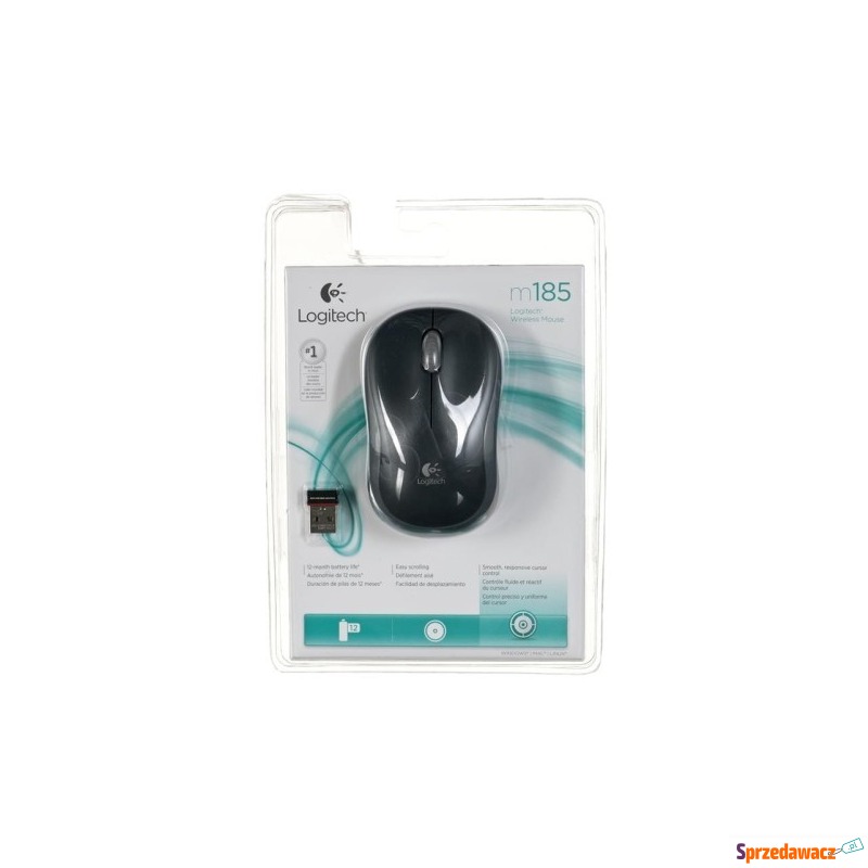 Mysz Logitech M185 910-002235 (optyczna; 1000... - Myszki - Radom