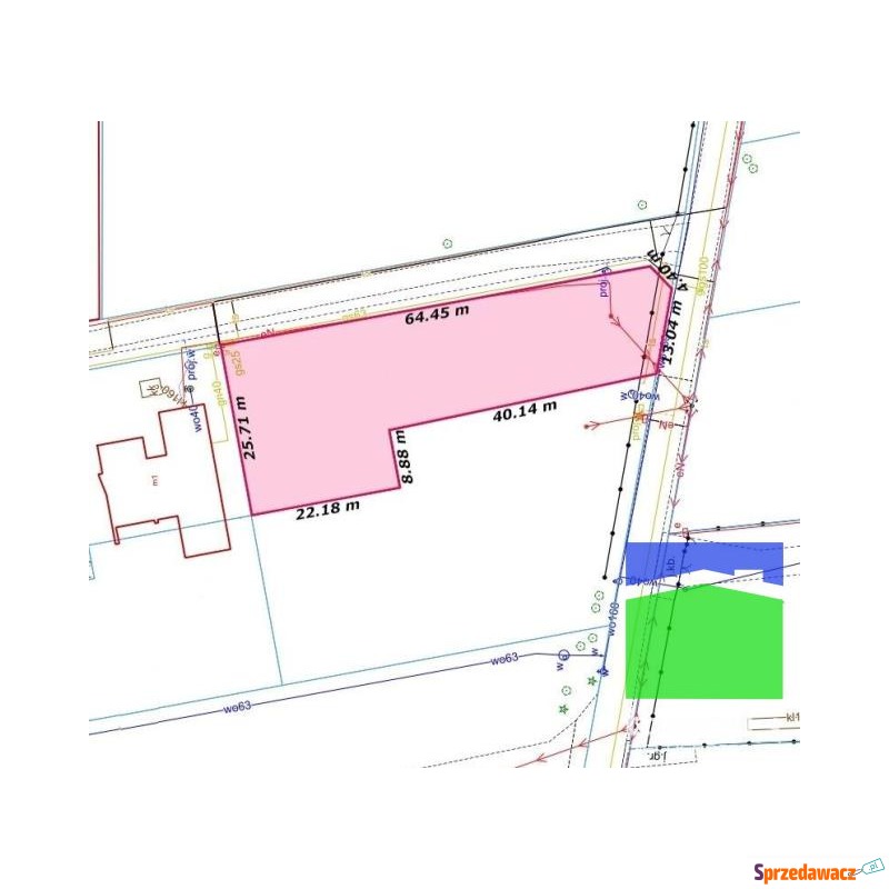 Działka budowlana Łódź sprzedam, pow. 1262 m2  (12.6a), uzbrojona