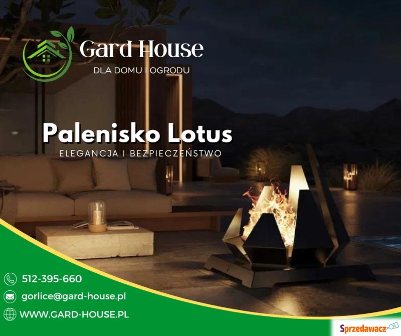 Palenisko Lotus- elegancka nowość w Gard House! - Pergole, stelaże - Rzeszów