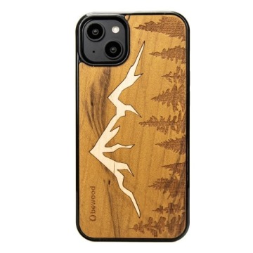 Drewniane etui Bewood do iPhone 15 Plus, Góry Imbuia