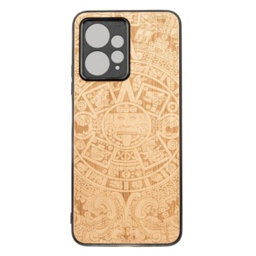 Drewniane etui Bewood do Redmi Note 12 4G, Kalendarz Aztecki Aniegre