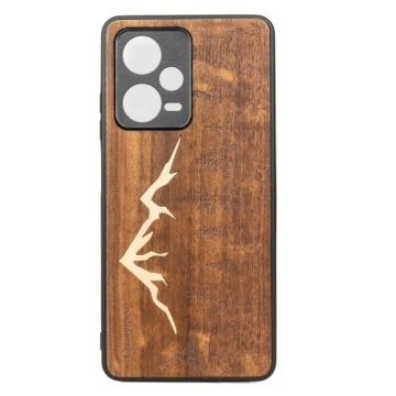 Drewniane etui Bewood do Redmi Note 12 Pro Plus 5G, Góry Imbuia