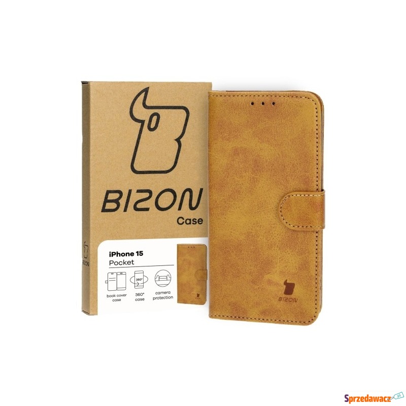 Etui z klapką Bizon Case Pocket do iPhone 15,... - Etui na telefon - Włocławek