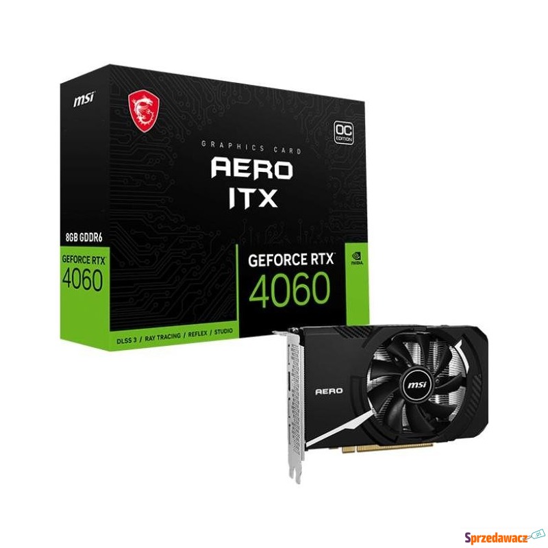 MSI GeForce RTX 4060 AERO ITX 8GB OC DLSS 3 - Karty graficzne - Przemyśl