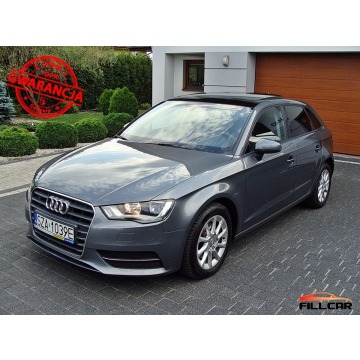 Audi A3 Audi A3 1.6 TDI 110KM Navi Szyberdach Alu Serwis Klimatronik