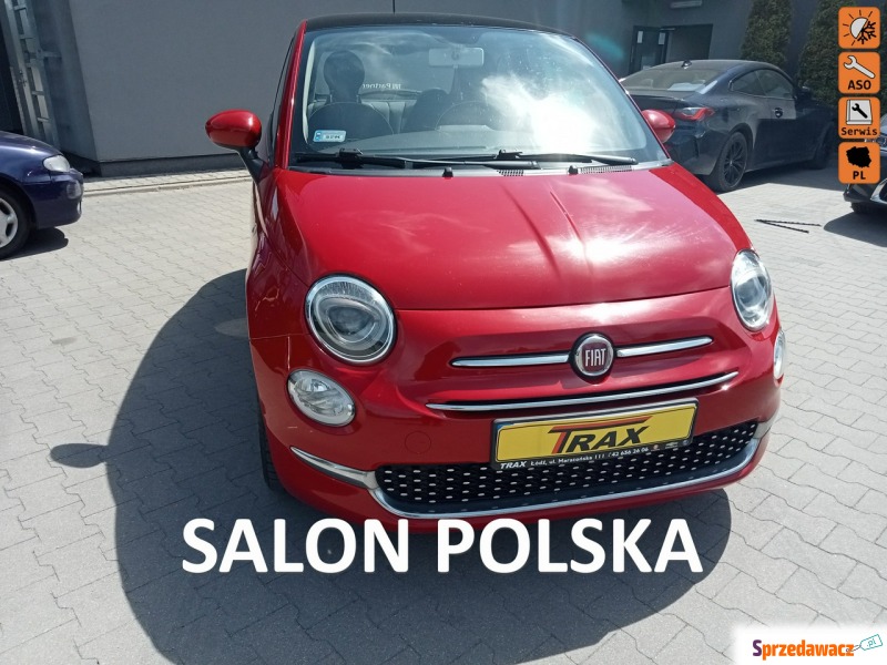 Fiat 500  Hatchback 2016,  1.3 benzyna - Na sprzedaż za 37 900 zł - Łódź