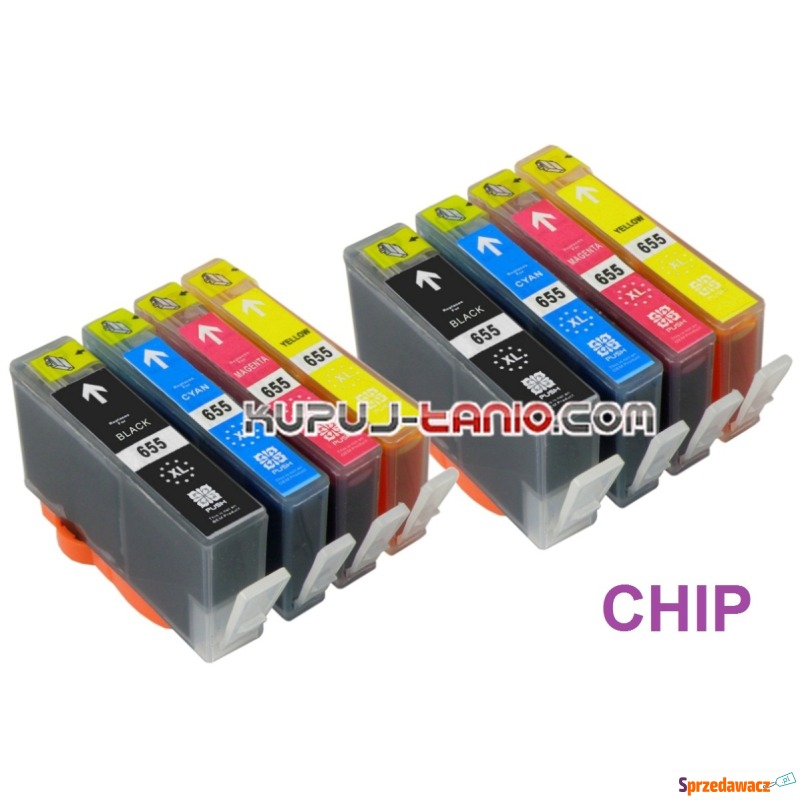 HP 655XL tusze (8 szt. BT) tusze...