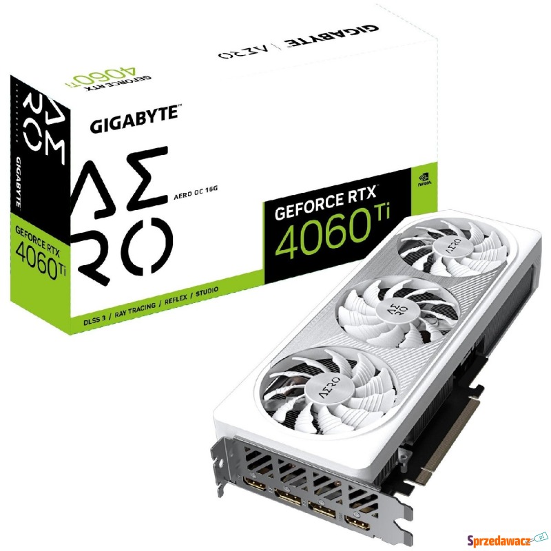 Gigabyte GeForce RTX 4060 Ti AERO 16GB OC DLSS... - Karty graficzne - Łódź