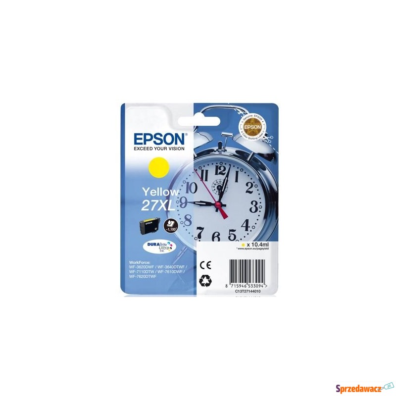 Tusz Oryginalny Epson 27 XL (C13T271440) (Żół... - Tusze, tonery - Toruń