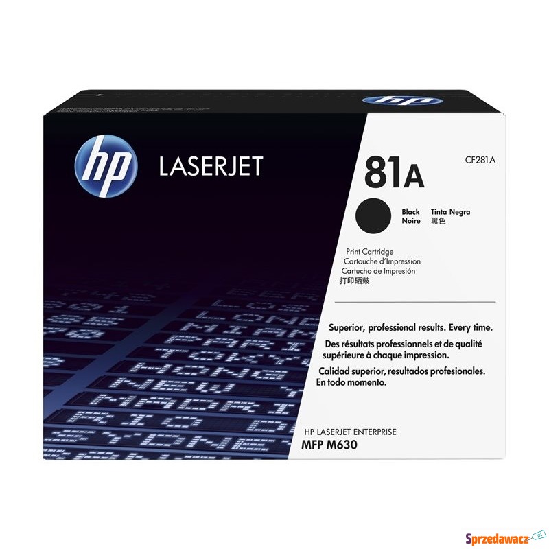 Oryginalny toner HP 81A czarny - Tusze, tonery - Katowice