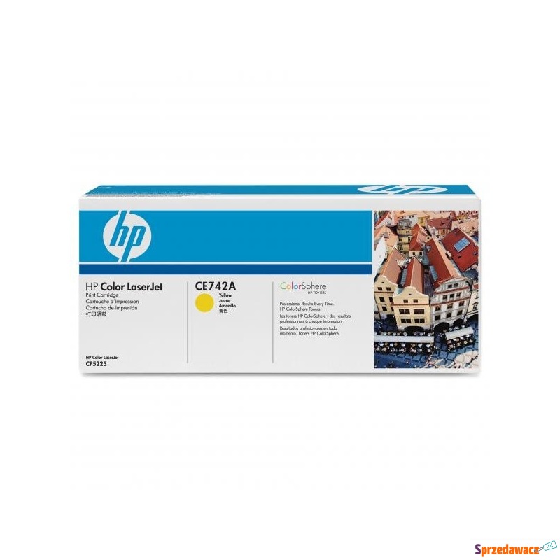 HP oryginalny toner CE742A, yellow, 7300s, HP... - Tusze, tonery - Świdnik