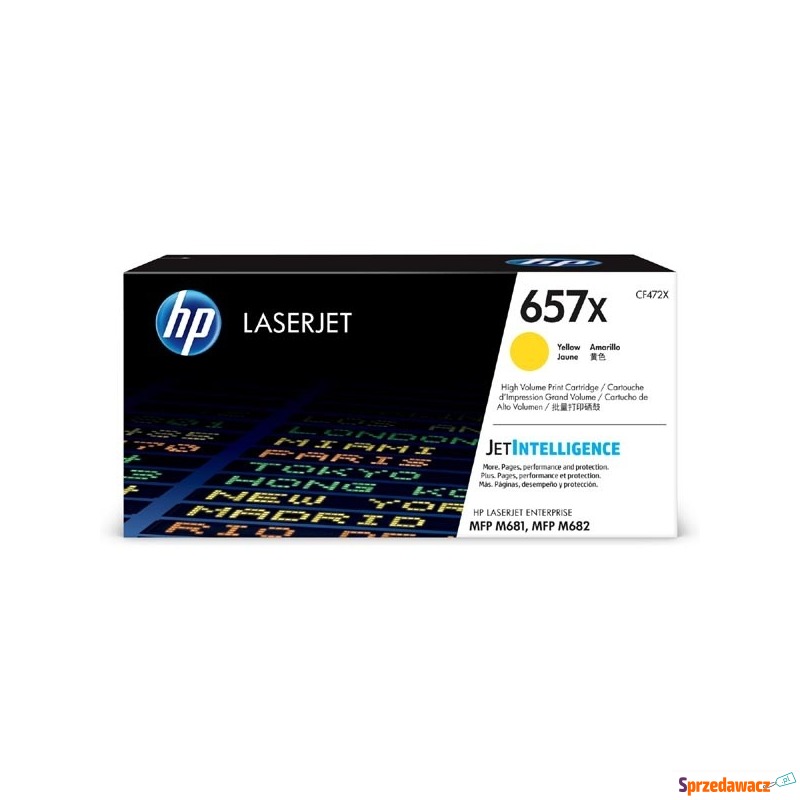 HP oryginalny toner CF472X, yellow, 23000s, 657X,... - Tusze, tonery - Słupsk