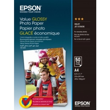 Epson Value Glossy Photo Paper A4 50 Kartek