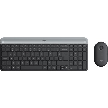 Zestaw klawiatura i mysz LOGITECH MK470 Slim Wireless Combo Szara (US)