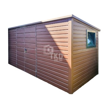 Schowek - Domek Ogrodowy 5,5x2m - Brama Dwuskrzydłowa  Okno TKD246