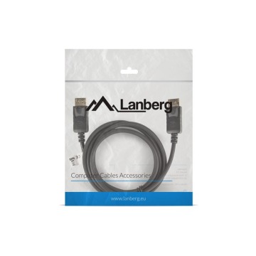 LANBERG Kabel DisplayPort M M 4K 1.8M czarny