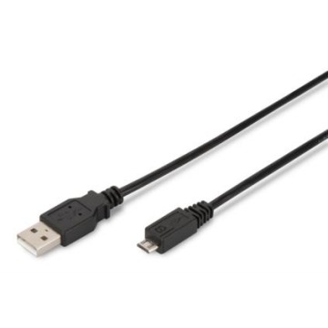 ASSMANN Kabel połączeniowy USB 2.0 HighSpeed Typ USB A microUSB B      M M czarny 3m