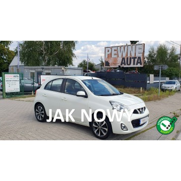 Nissan Micra - Alufelgi oryginalne/Klimatronik/Tempomat/ Biała perła/Niski przebieg