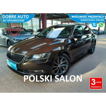 Škoda Superb - 2.0 220KM DSG L&K Skóra,Wentyl./GrzaneFotele,El.Klapa,MartwePoleFV23%