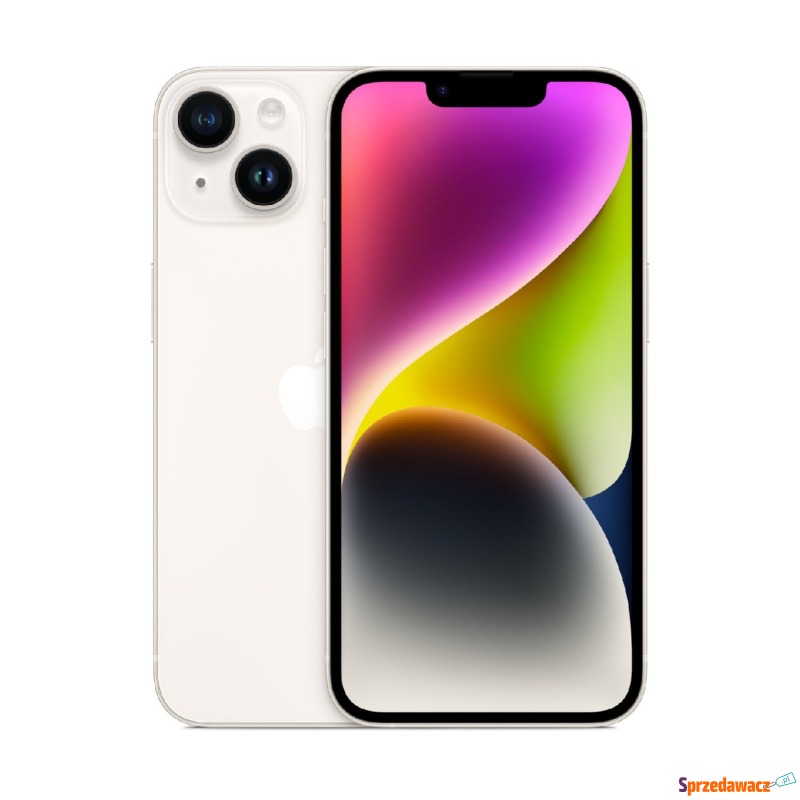 Smartfon Apple iPhone 14 128 GB Księżycowa po... - Telefony komórkowe - Wrocław